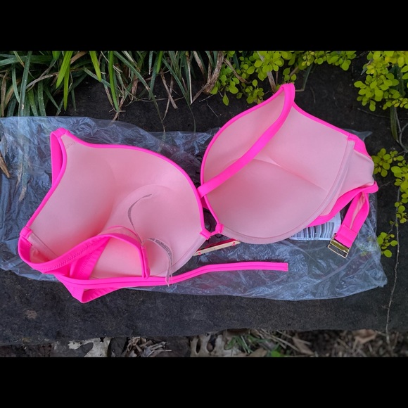 Victoria's Secret Swim Nwt Hot Pink Bombshell Bikini Dd Victorias
